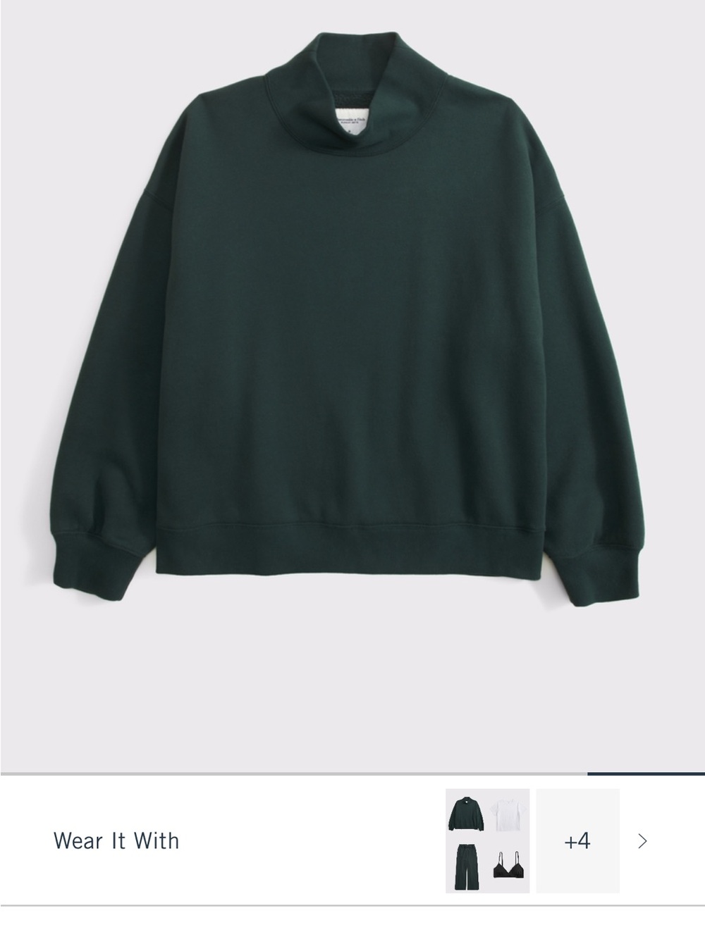 Abercrombie & Fitch Funnel Neck Sweater - Picture 1 of 5